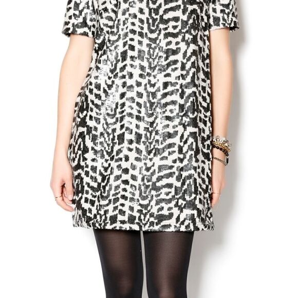 J.O.A. Los Angeles Sequin Jungle Dress Sz M - Picture 8 of 15